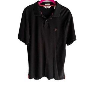 PENGUIN by Musingwear Classic Fit Mens Black Career Polo, M‎